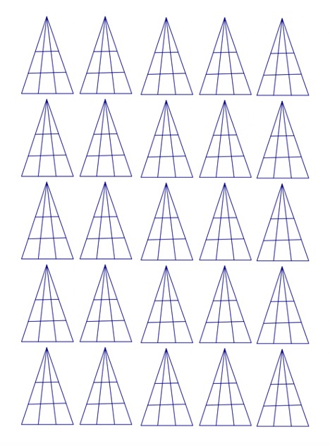 picture showing blank triangles