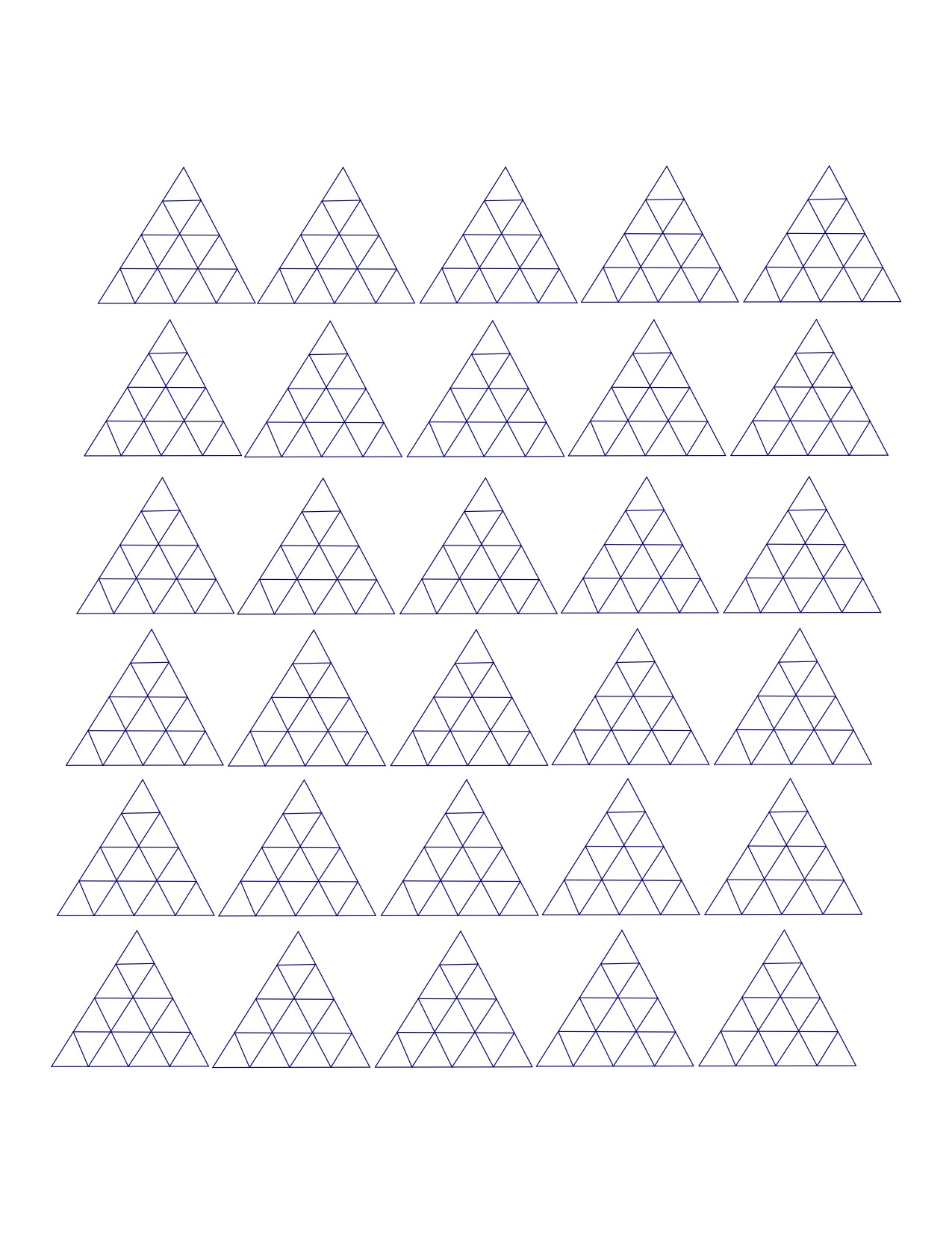 picture showing blank triangles